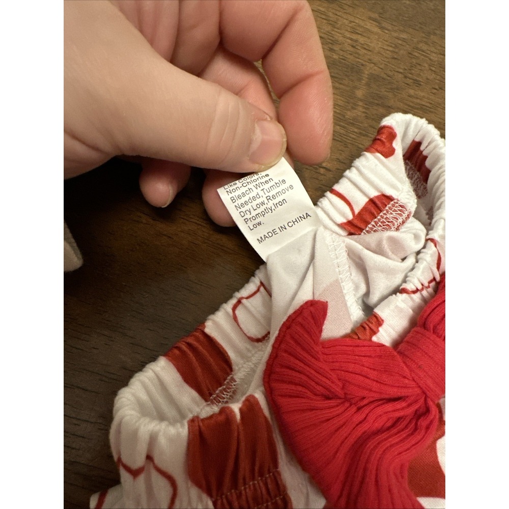 Baby Girls Heart Bellbottoms Leggings Pants Size 6-9 Months - Picture 4 of 5